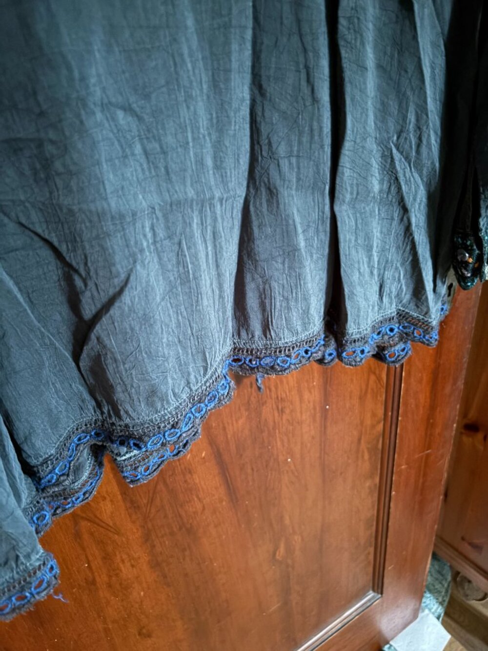 Johnny Was Bohemian Embroidered Button Up Blouse - Picture 8 of 8